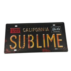 Charming Vintage Sublime California Tin Sign -Perfect Wall Decor for Home & Cafe